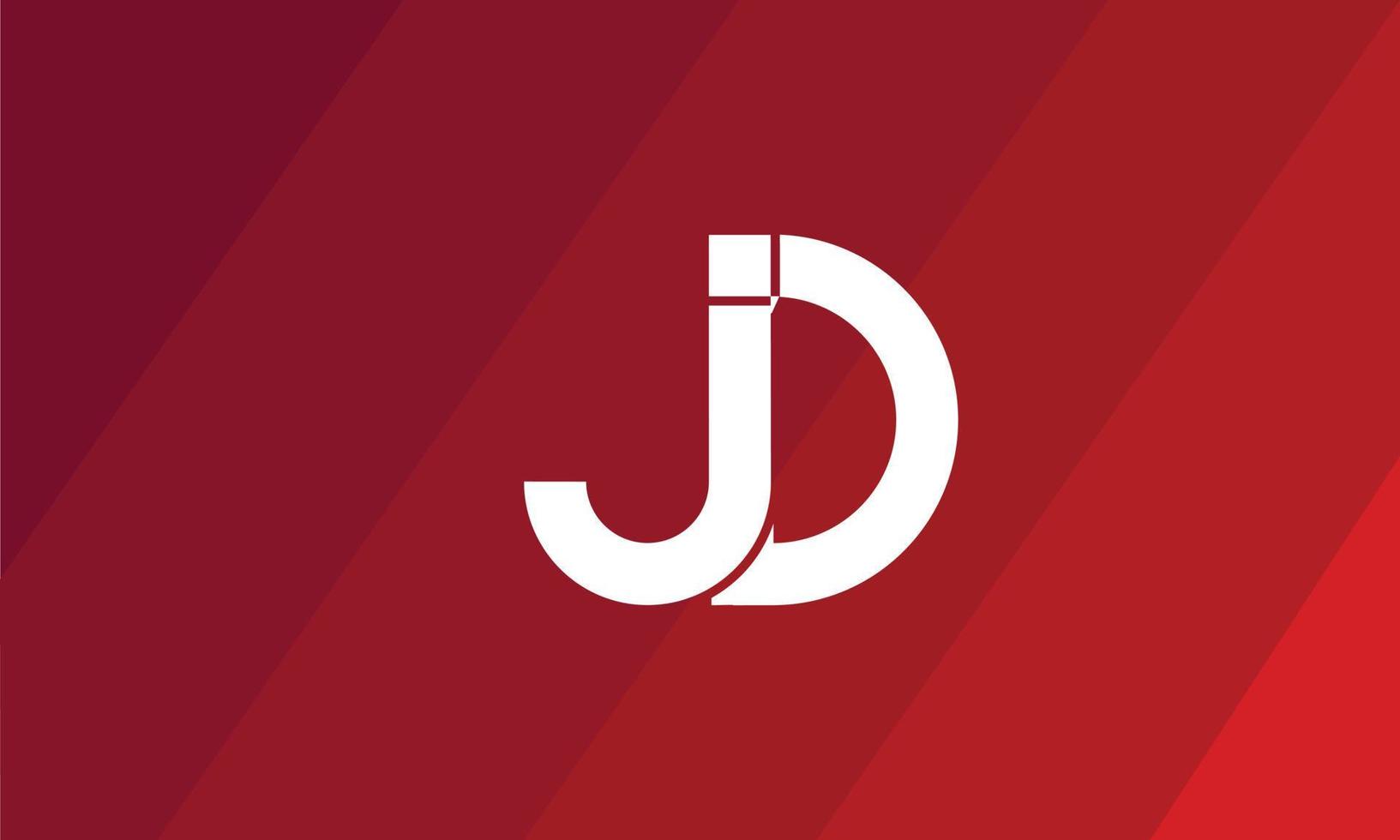 alphabet buchstaben initialen monogramm logo jd, dj, j und d vektor