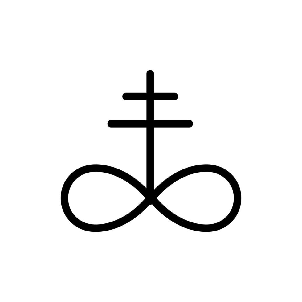 Symbolvektor für magische Zeichen. isolierte kontursymbolillustration vektor