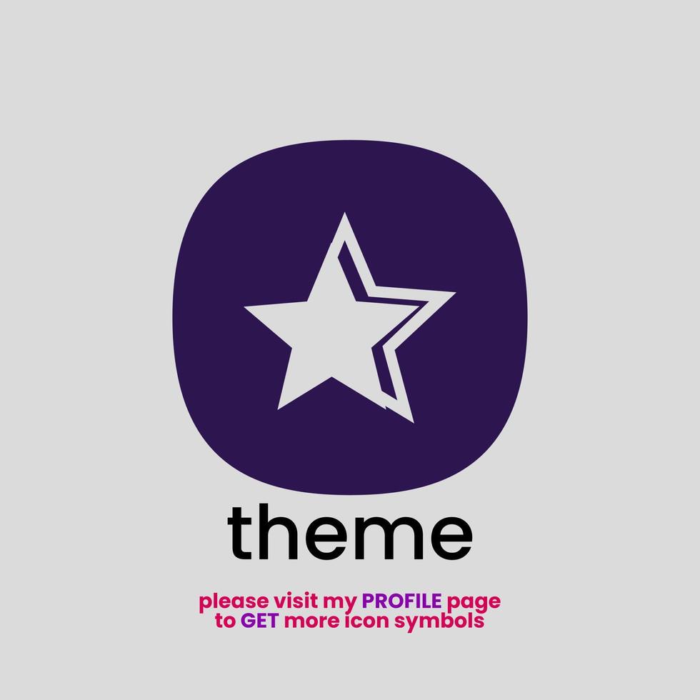Star Theme Store-Symbol für App-Symbol oder Firmenlogo - Schnittversion 1 vektor