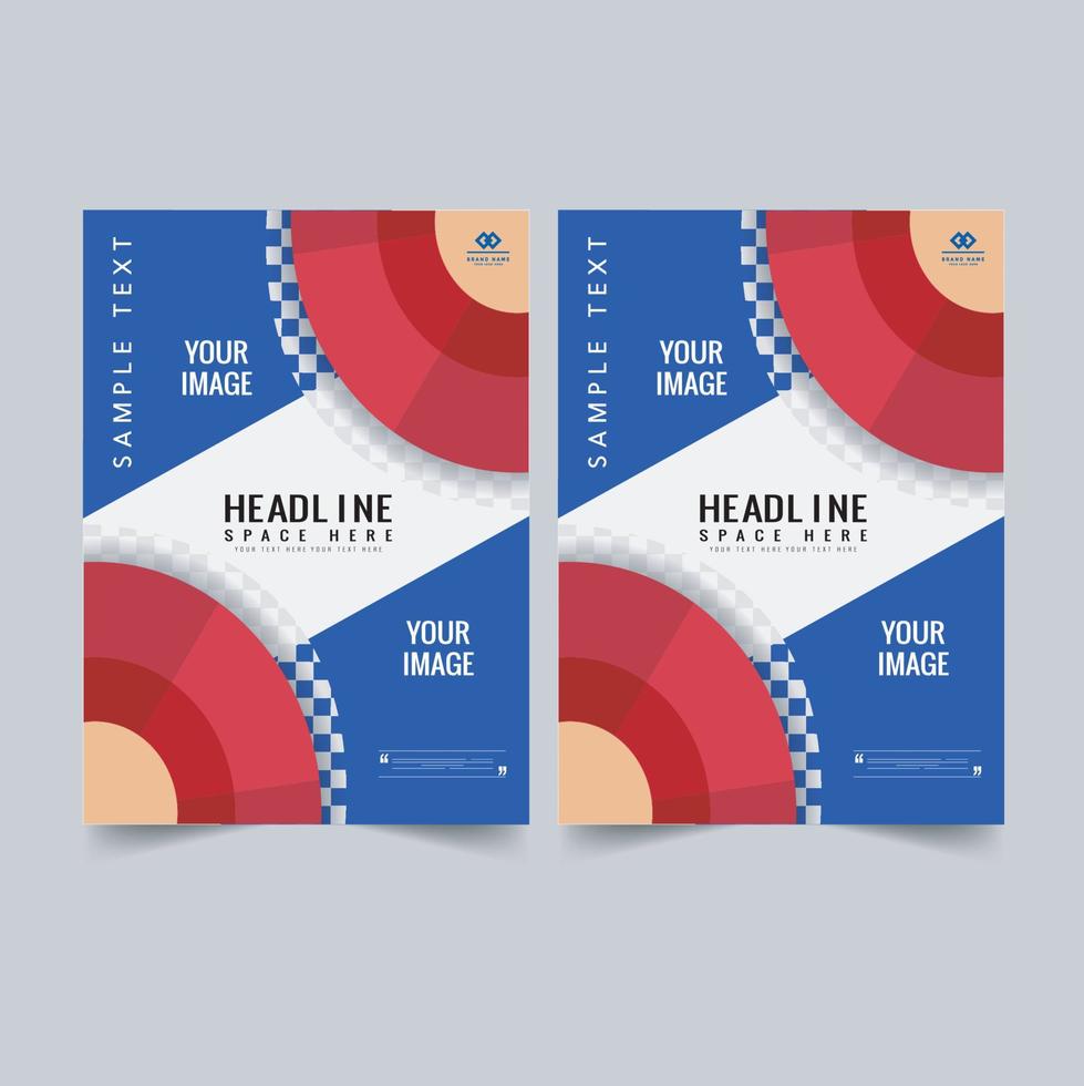 Vektor abstrakte Business-Flyer-Größe A4-Vorlage, kreatives Cover, Trendbroschüre