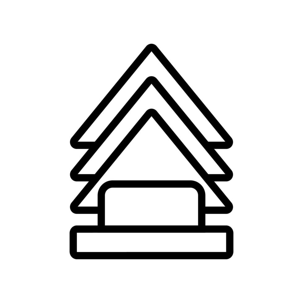 pappersservett vektor ikon. isolerade kontur symbol illustration