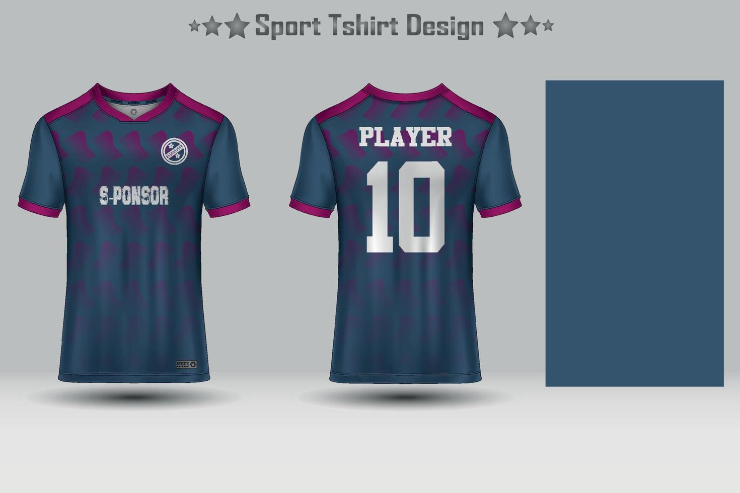 abstraktes Fußballtrikot mit geometrischem Muster Mockup-Vorlage Sport-T-Shirt-Design vektor