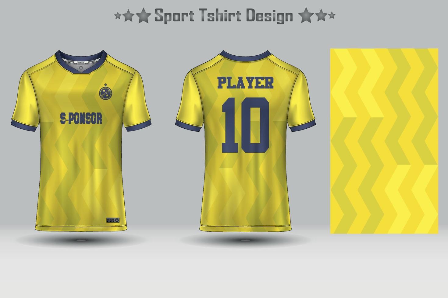 abstraktes Fußballtrikot mit geometrischem Muster Mockup-Vorlage Sport-T-Shirt-Design vektor