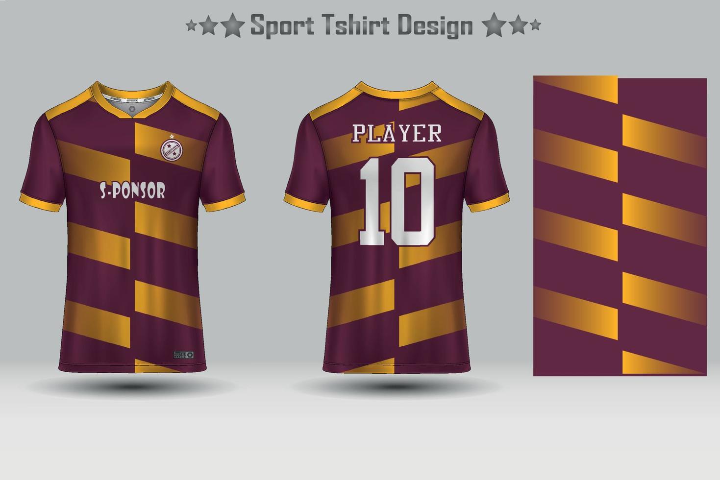 Fußballtrikot Mockup abstraktes geometrisches Muster Sport T-Shirt Design vektor