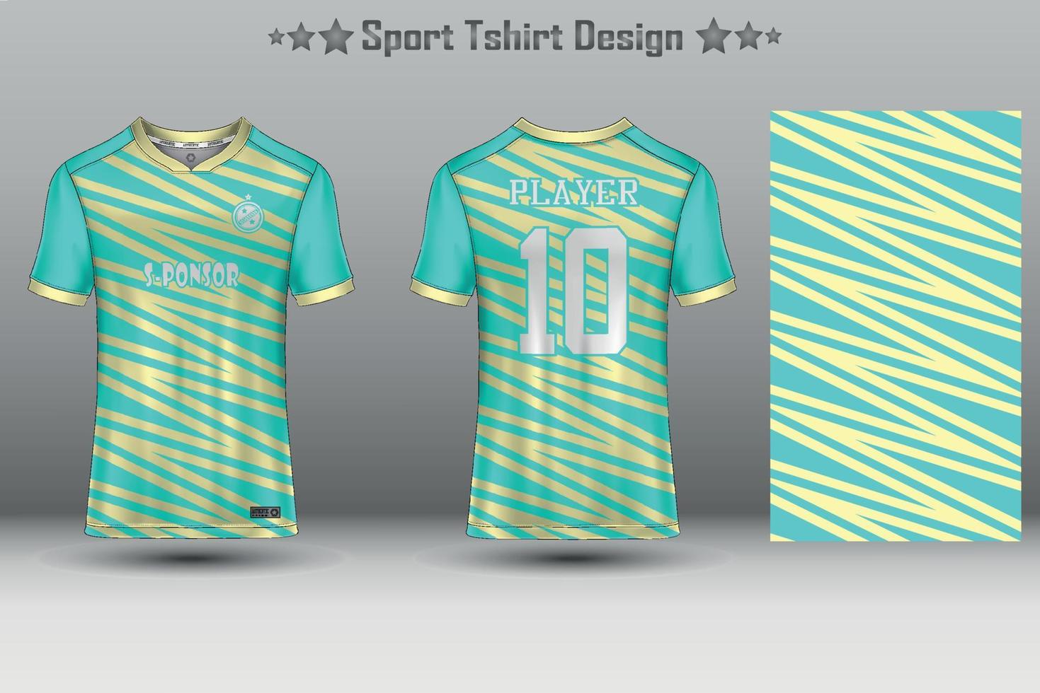 fotbollströja mockup abstrakt geometriskt mönster sport t-shirt design vektor