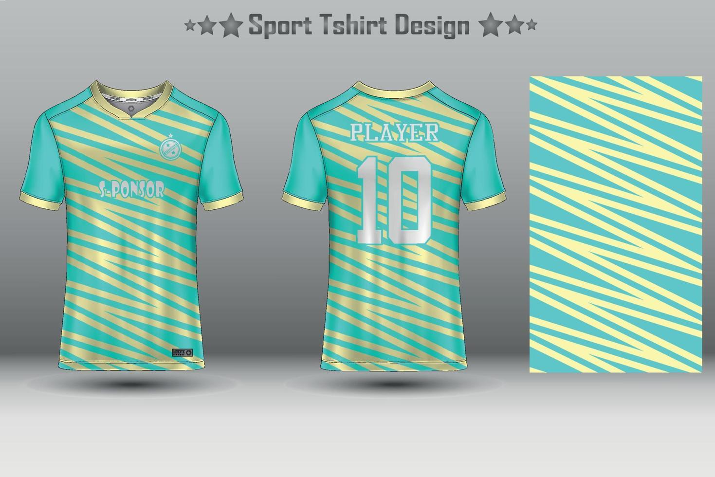 Fußballtrikot Mockup abstraktes geometrisches Muster Sport T-Shirt Design vektor