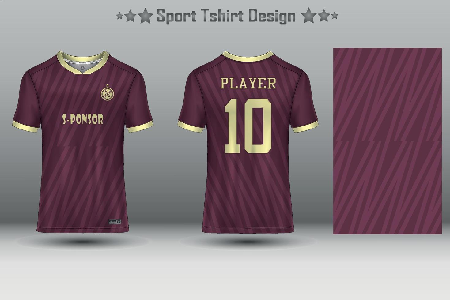 Fußballtrikot Mockup abstraktes geometrisches Muster Sport T-Shirt Design vektor