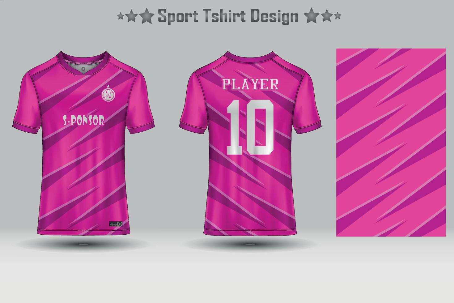 Fußballtrikot Mockup abstraktes geometrisches Muster Sport T-Shirt Design vektor