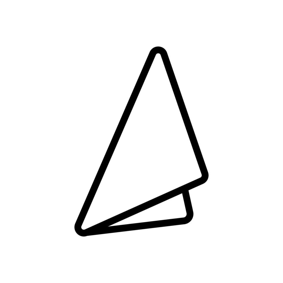 pappersservett vektor ikon. isolerade kontur symbol illustration