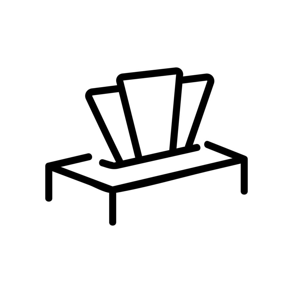 pappersservett vektor ikon. isolerade kontur symbol illustration