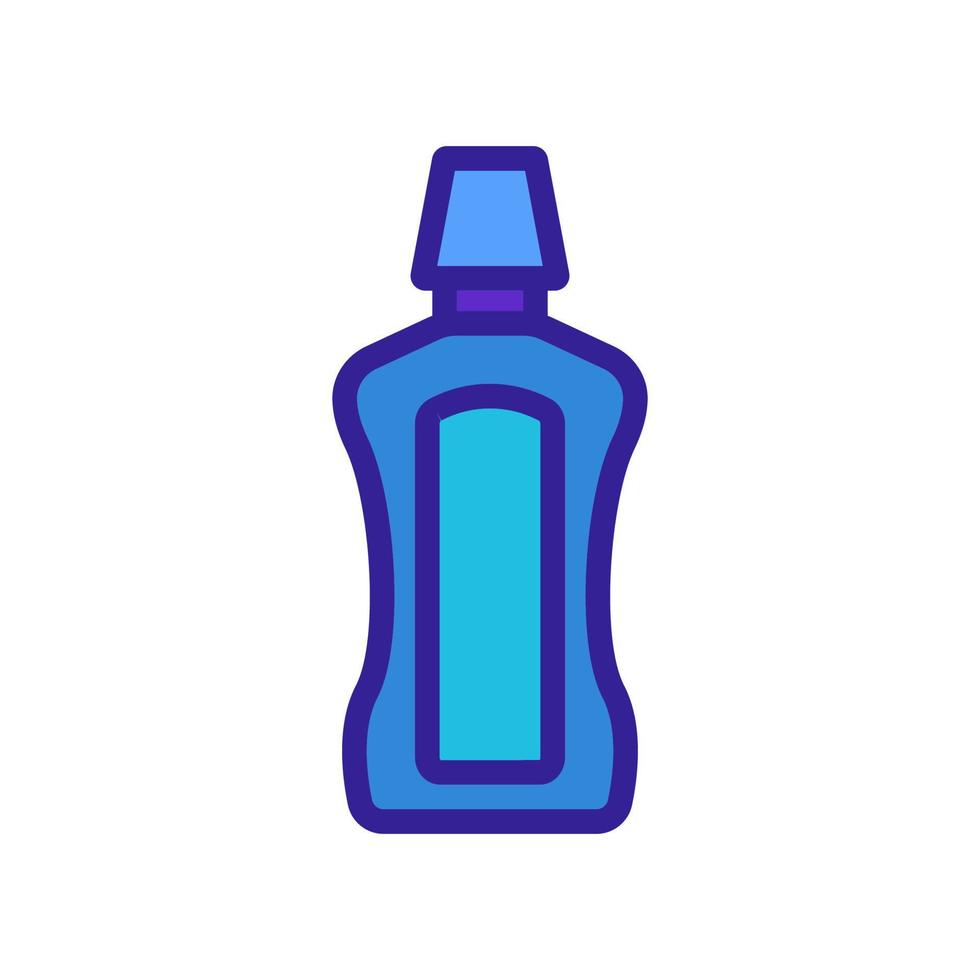 vanlig typ av flaska munvatten ikon vektor kontur illustration