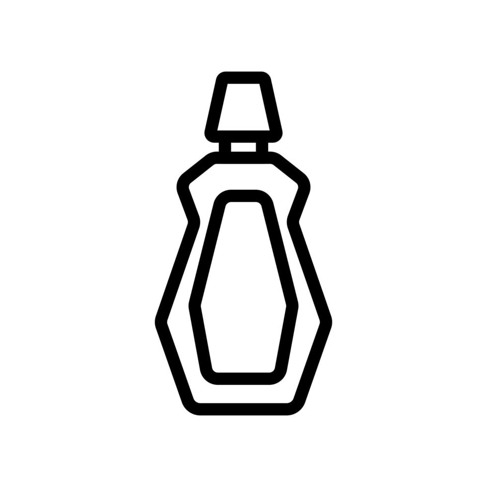 Erweiterte Symbolvektor-Umrissillustration der Mundwasserflasche vektor