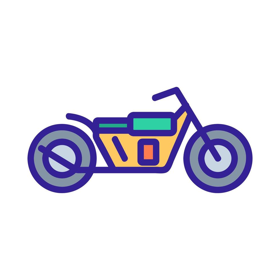 Motorrad-Icon-Vektor. isolierte kontursymbolillustration vektor