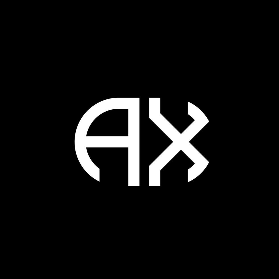 ax buchstabe logo kreatives design mit vektorgrafik vektor