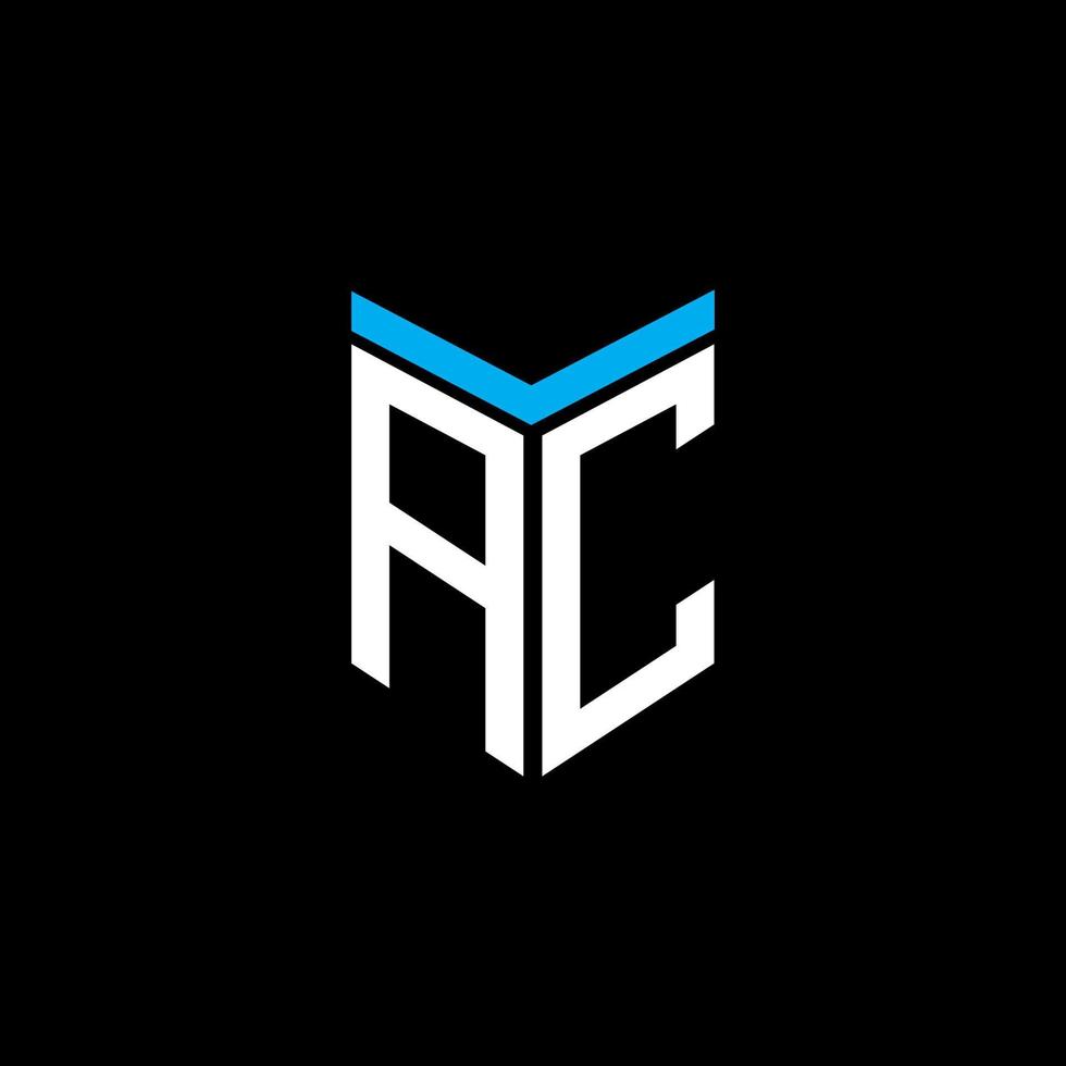 AC letter logotyp kreativ design med vektorgrafik vektor