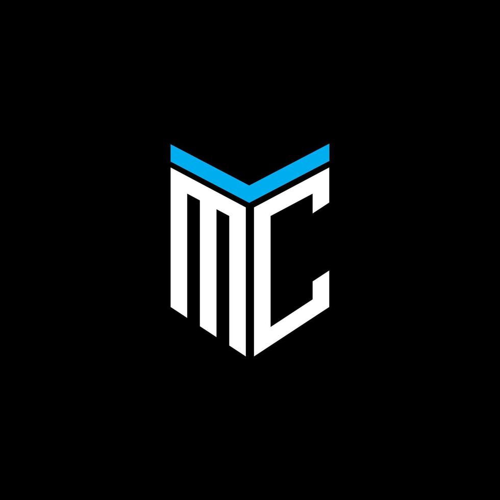 mc letter logotyp kreativ design med vektorgrafik vektor