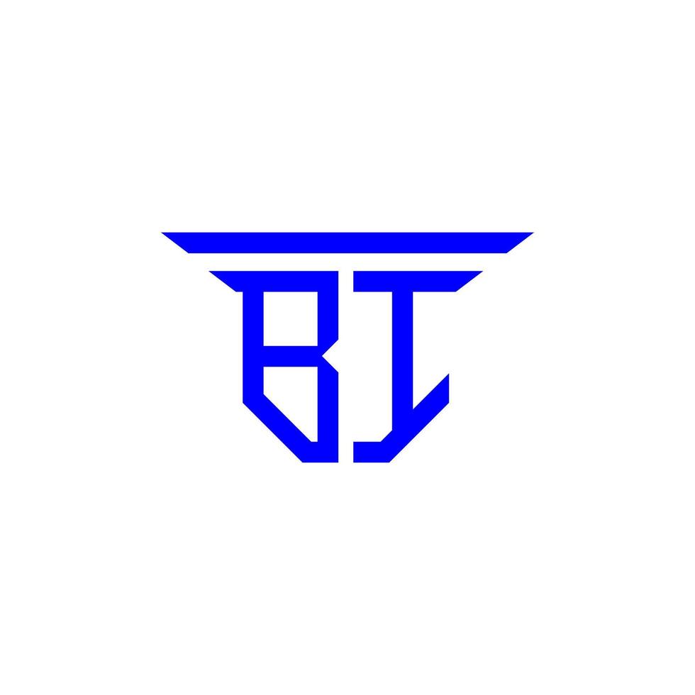 Bi Letter Logo kreatives Design mit Vektorgrafik vektor