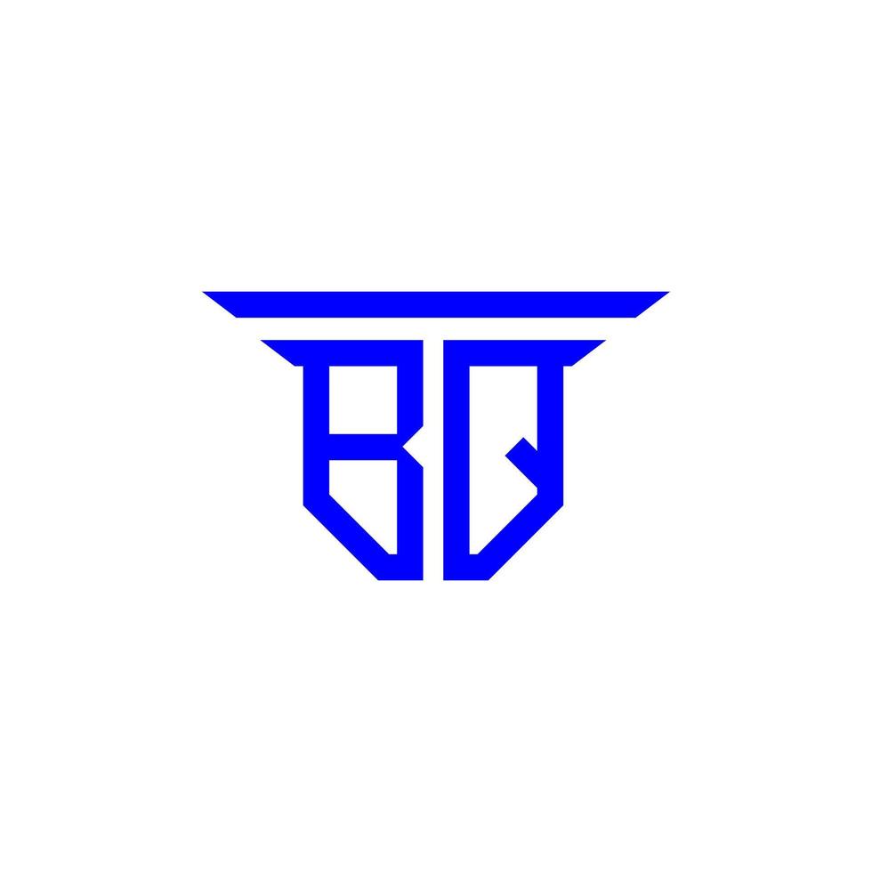bq bokstav logotyp kreativ design med vektorgrafik vektor