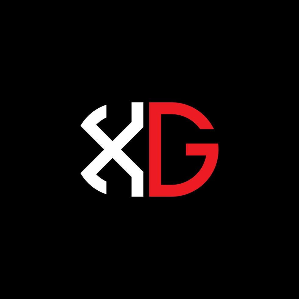 xg letter logotyp kreativ design med vektorgrafik vektor