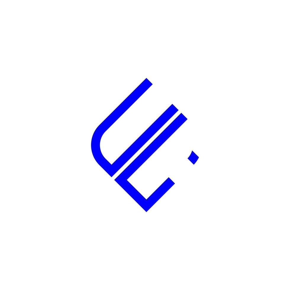 ul letter logotyp kreativ design med vektorgrafik vektor