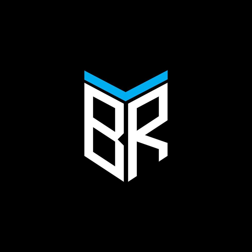 br Brief Logo kreatives Design mit Vektorgrafik vektor