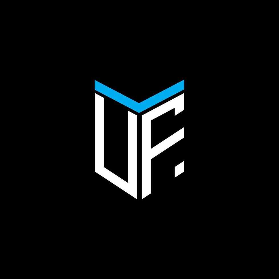 uf Brief Logo kreatives Design mit Vektorgrafik vektor