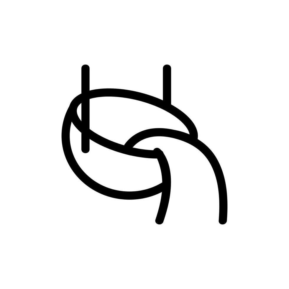 smält metall ikon vektor. isolerade kontur symbol illustration vektor