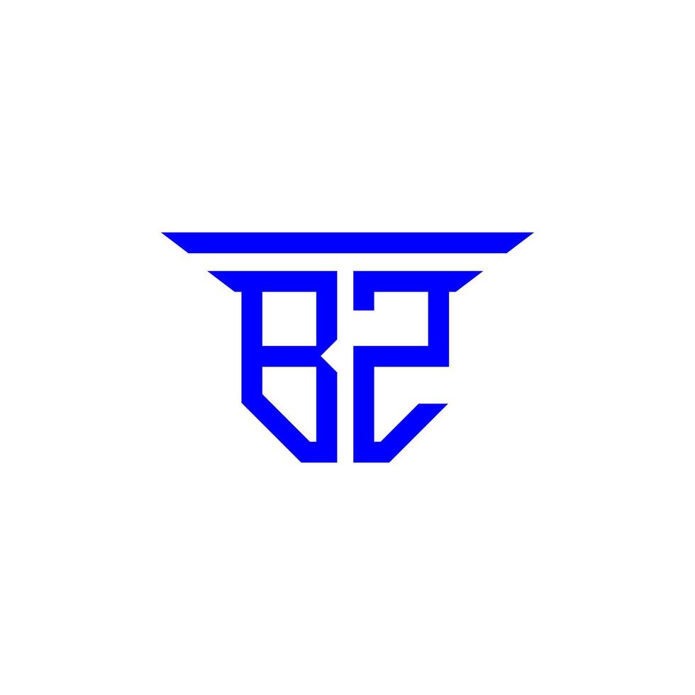 bz letter logotyp kreativ design med vektorgrafik vektor