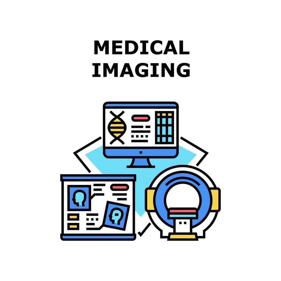medicinsk bildbehandling ikon vektorillustration vektor