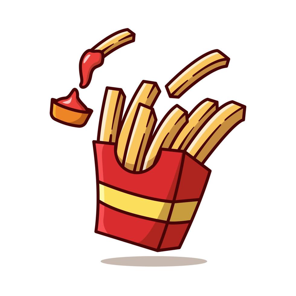 pommes frites illustration vektor