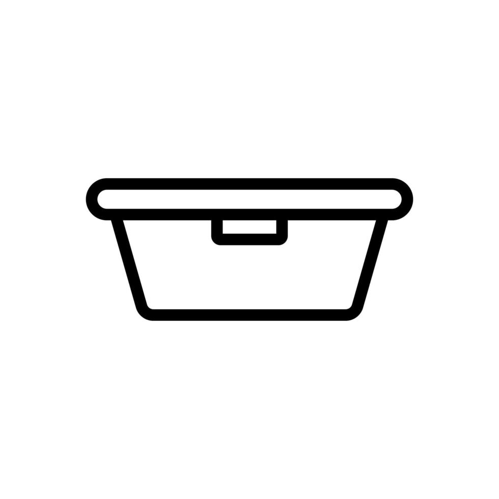 lunchlåda ikon vektor. isolerade kontur symbol illustration vektor