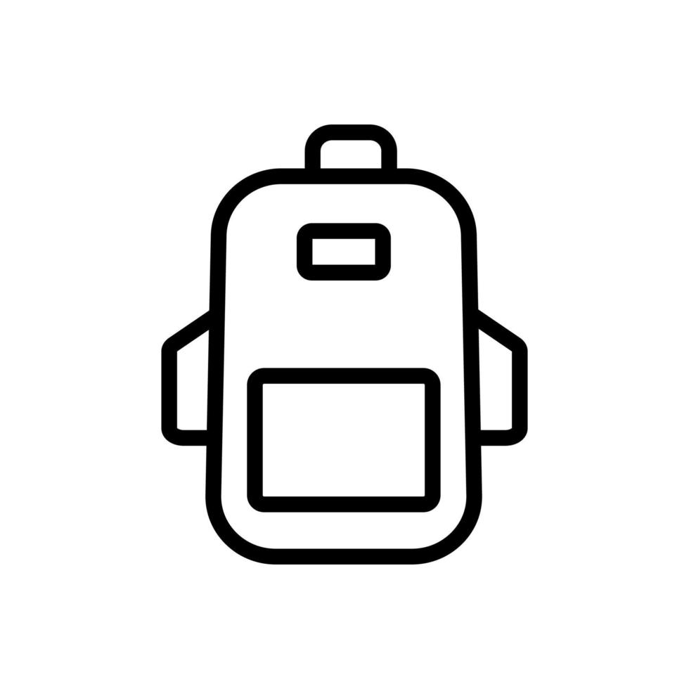 Symbolvektor für Gepäckreisen. isolierte kontursymbolillustration vektor