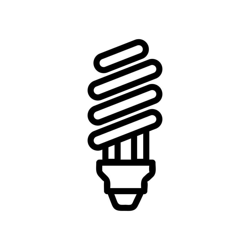 glödlampa ikon vektor. isolerade kontur symbol illustration vektor