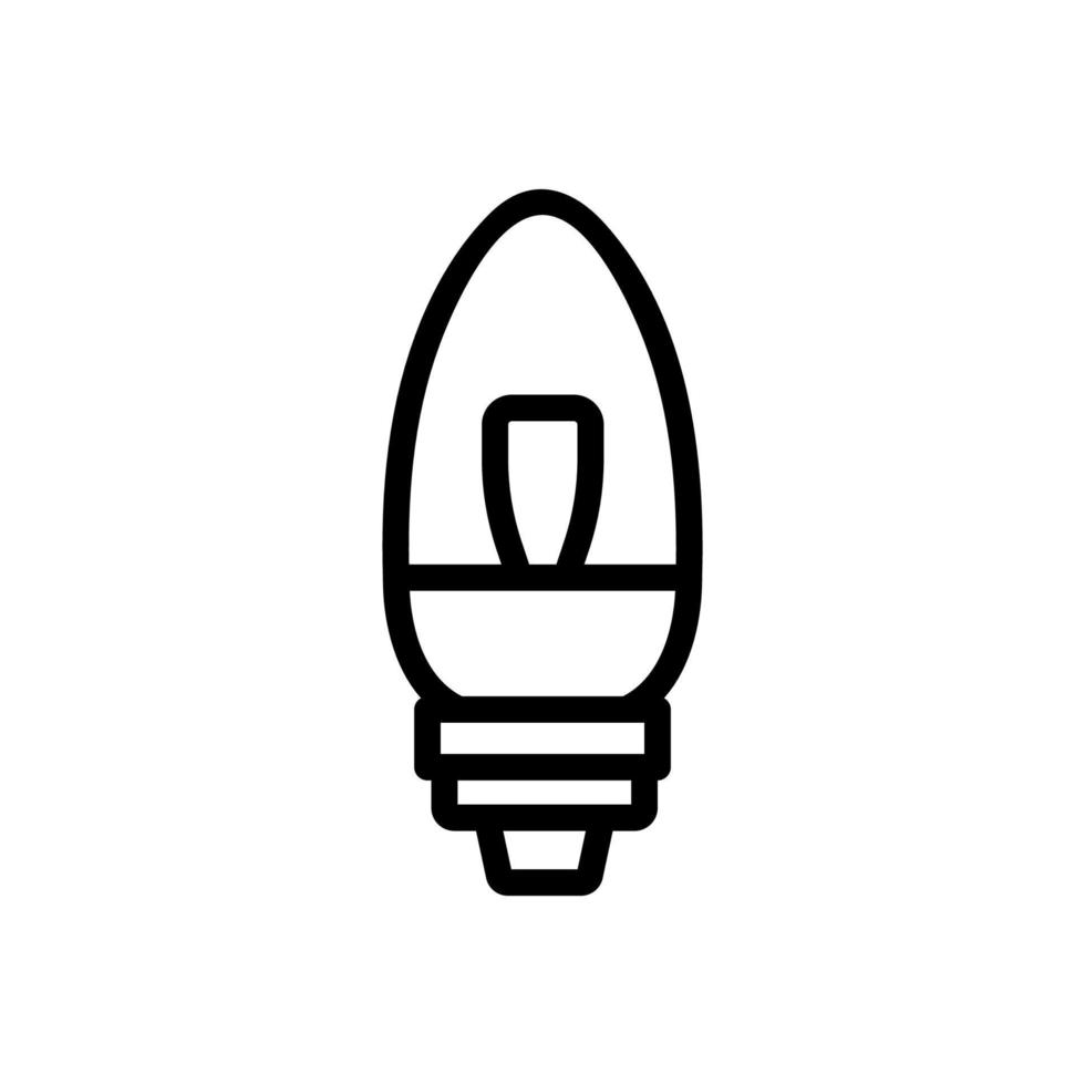 glödlampa ikon vektor. isolerade kontur symbol illustration vektor