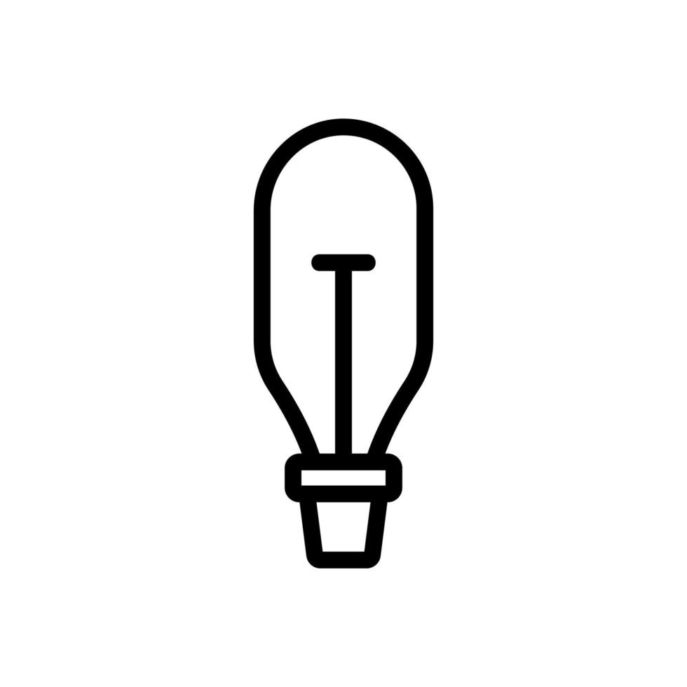glödlampa ikon vektor. isolerade kontur symbol illustration vektor