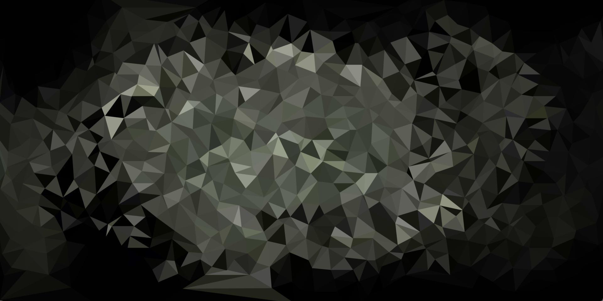 dunkelgraue Vektor-Poly-Dreieck-Textur. vektor