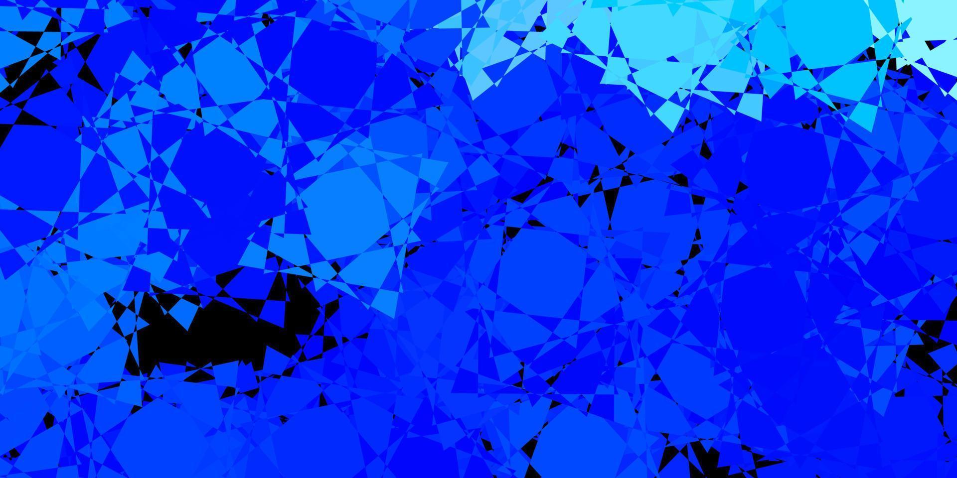 dunkelblauer Vektorhintergrund mit polygonalen Formen. vektor
