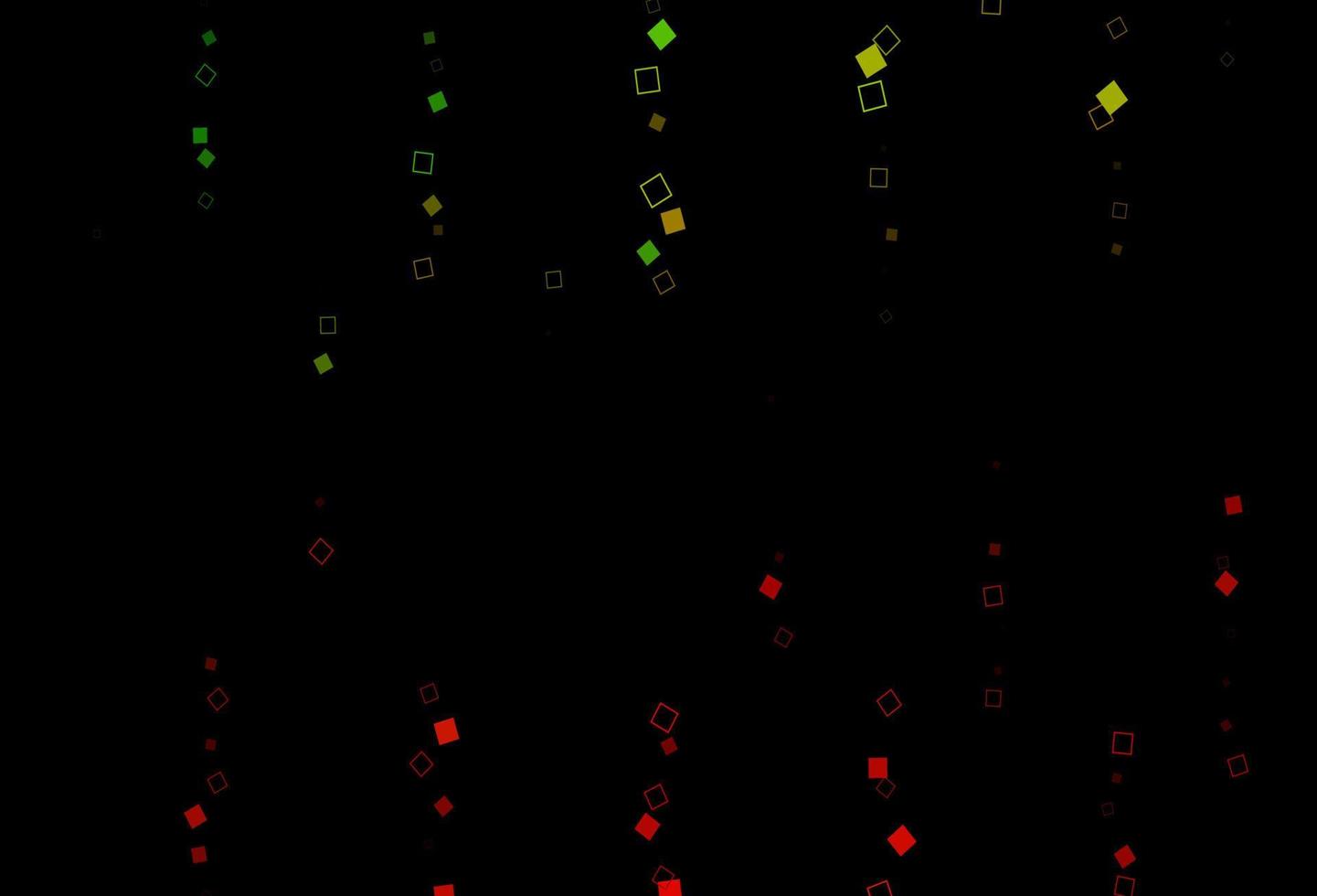 dunkelgrüne, rote Vektorabdeckung mit polygonalem Stil. vektor