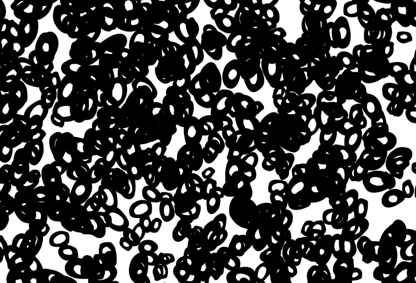 svartvitt vektorlayout med cirkelformer. vektor