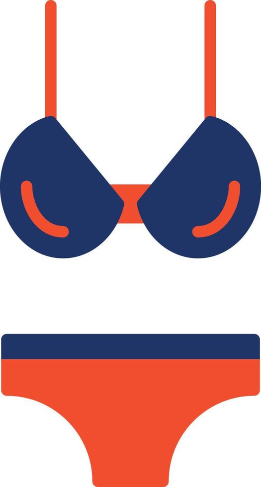 Bikini-Farbsymbol vektor