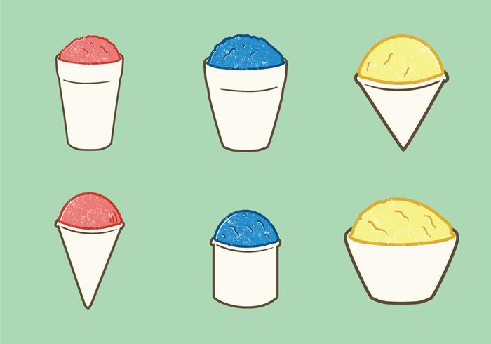 Gratis Snow Cone Cup Vector Illustration