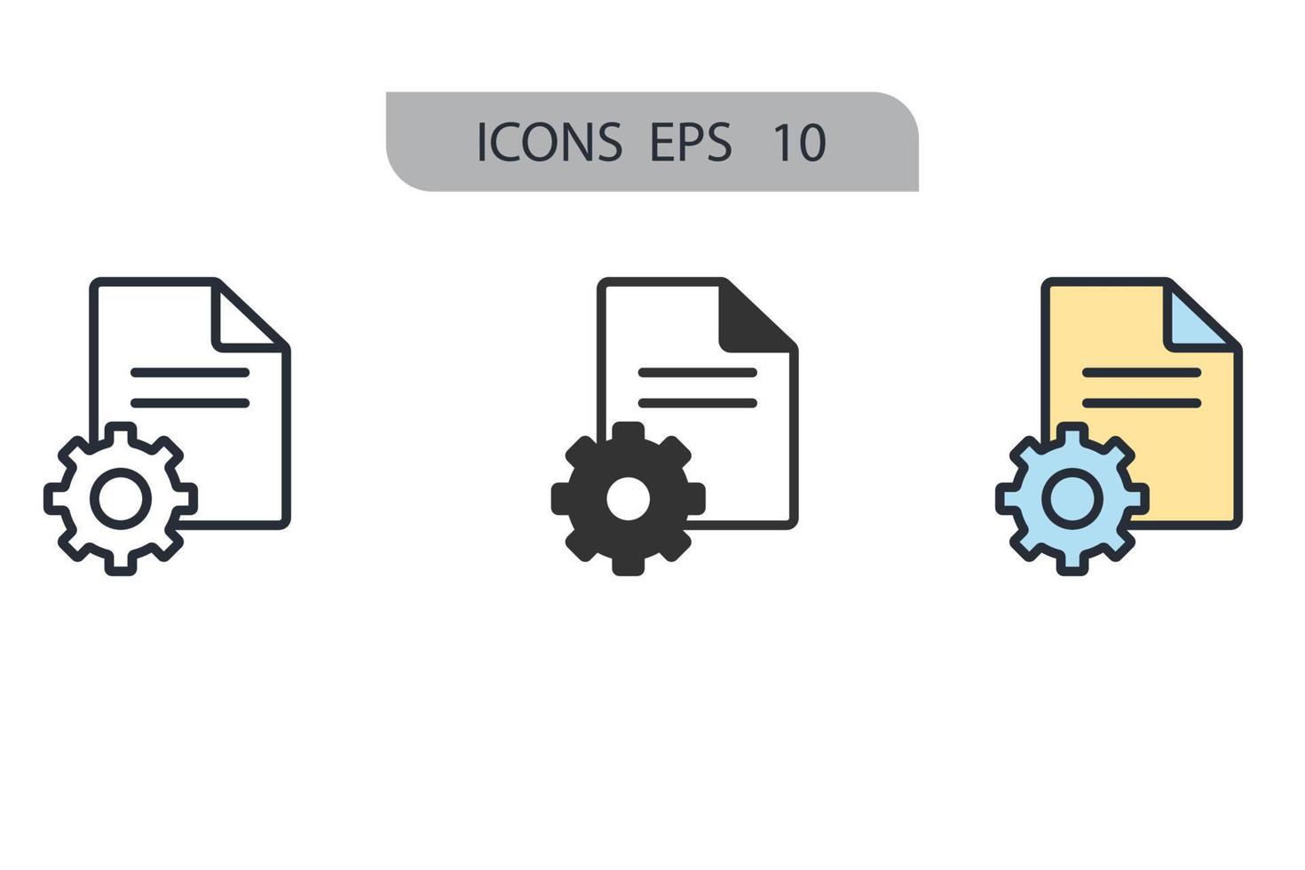 cms ikoner symbol vektor element för infographic webben