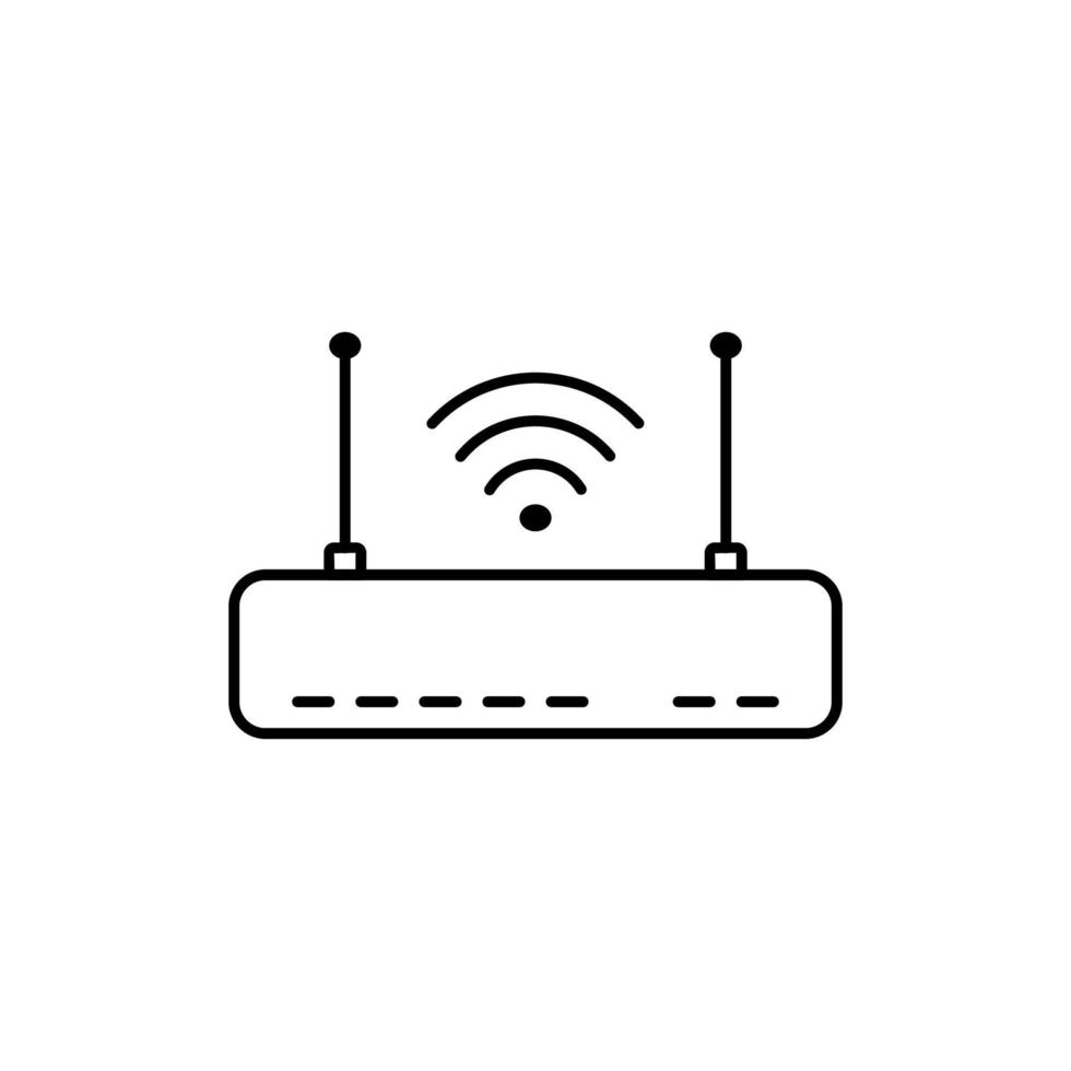 technologie router wlan symbol umriss vektor