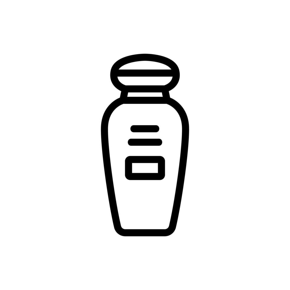 Make-up-Entferner kosmetische Lotion Symbol Vektor Umriss Illustration