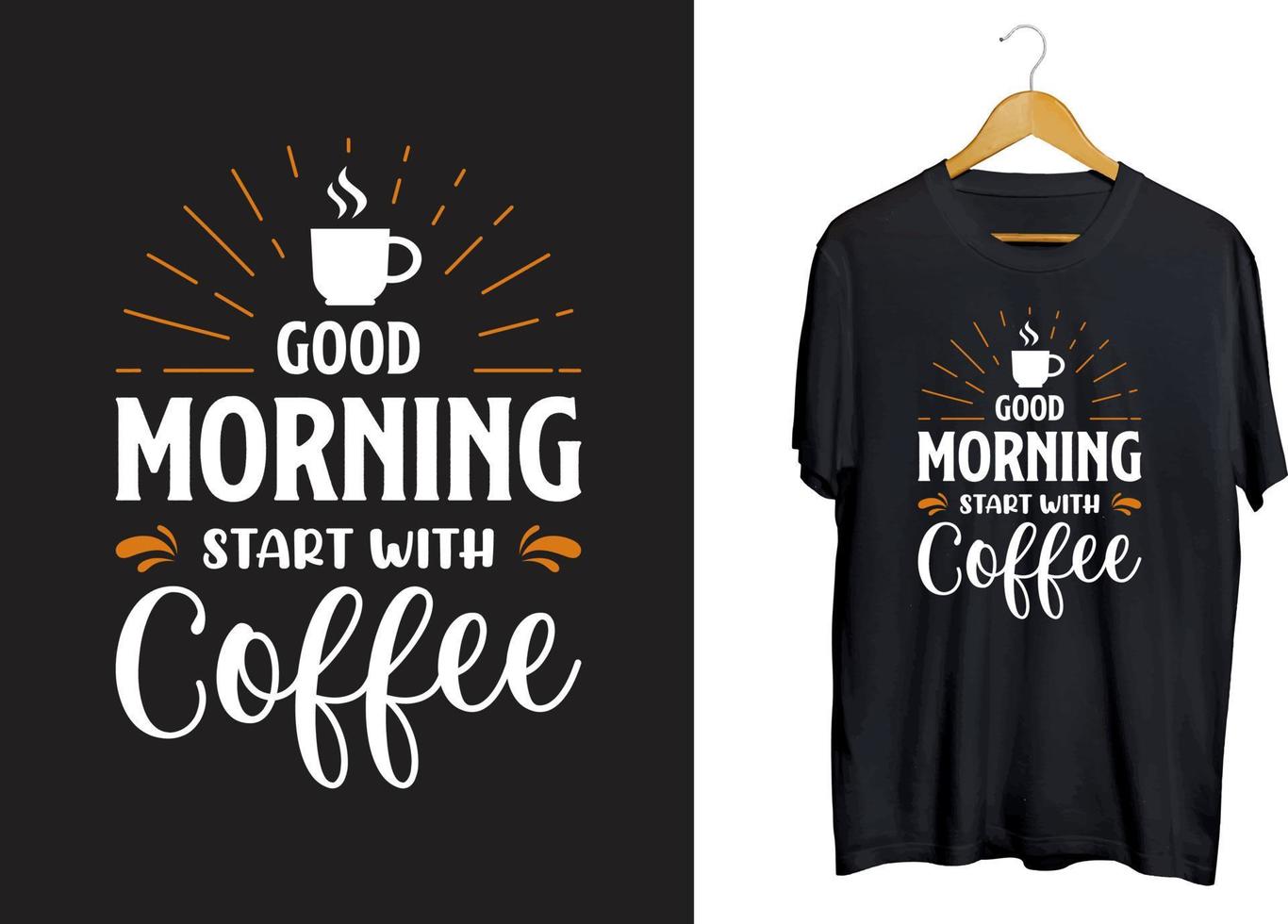 kaffe svg t-shirt design, typografi kaffeskjorta hantverk vektor