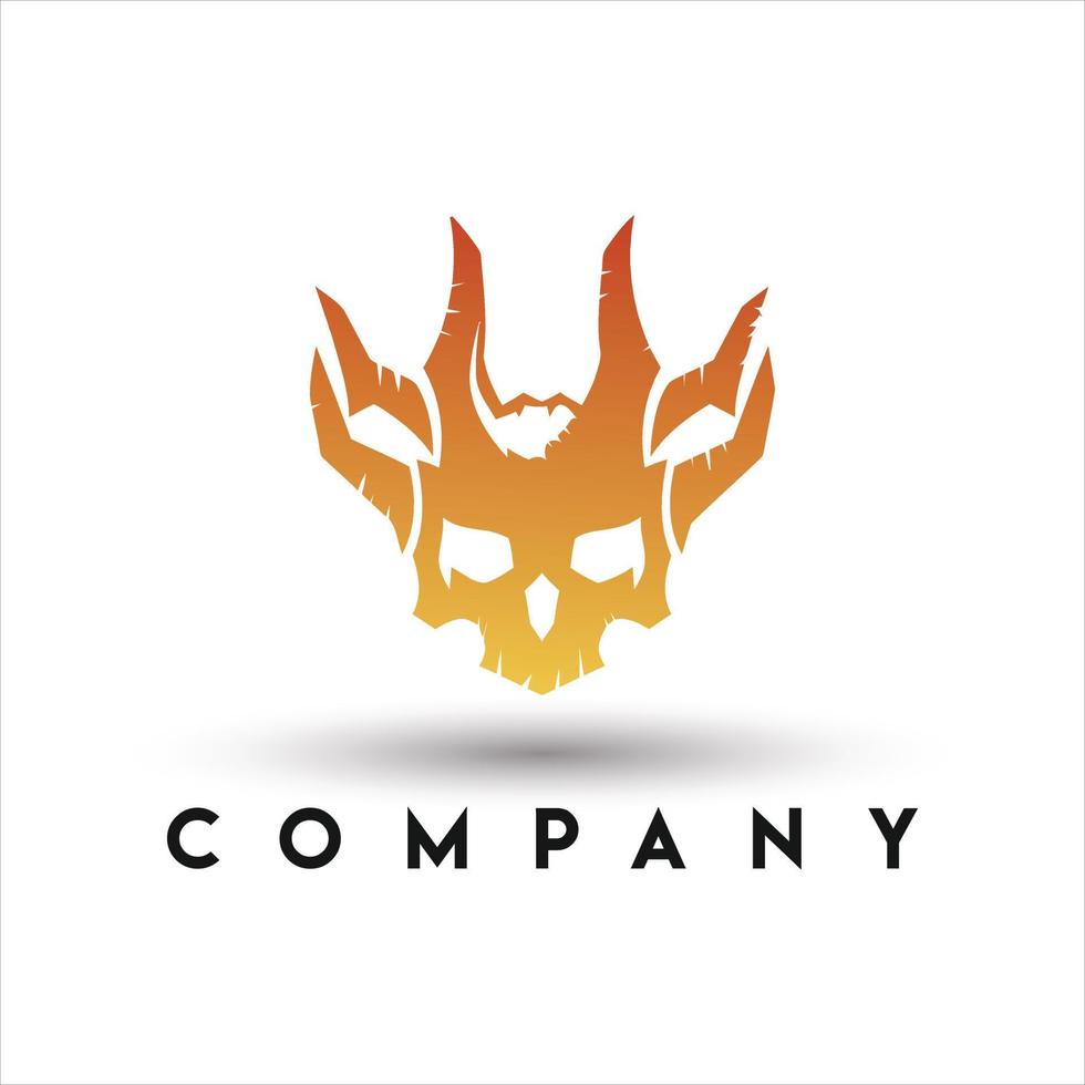 horns logotyp. tjurhorns logotyp vektor