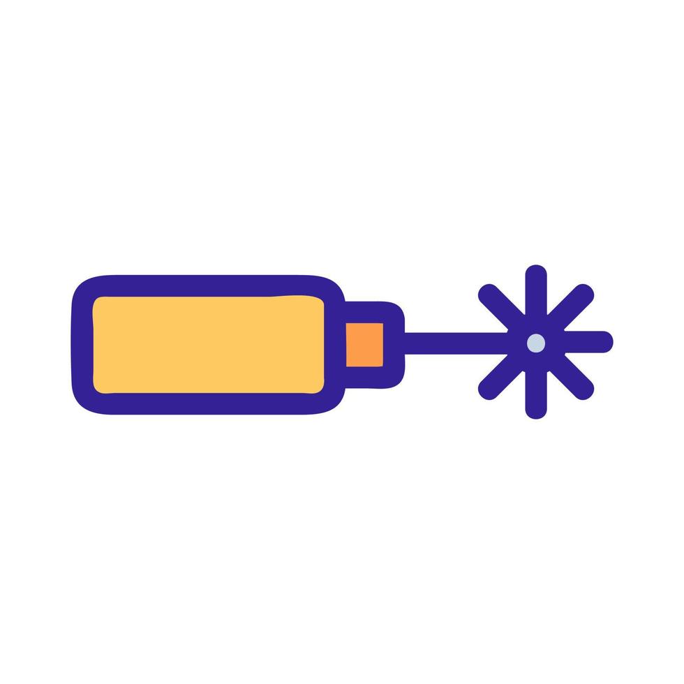 lasersvetsning skärande ikon vektor. isolerade kontur symbol illustration vektor