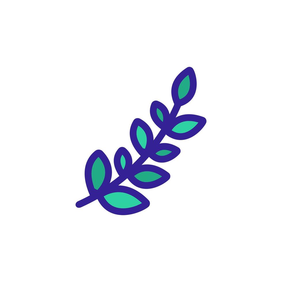 Lavendel-Blume-Icon-Vektor. isolierte kontursymbolillustration vektor