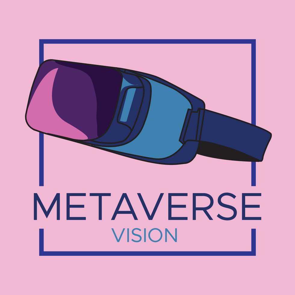 metaverse google hintergrundillustration vektordesign vektor