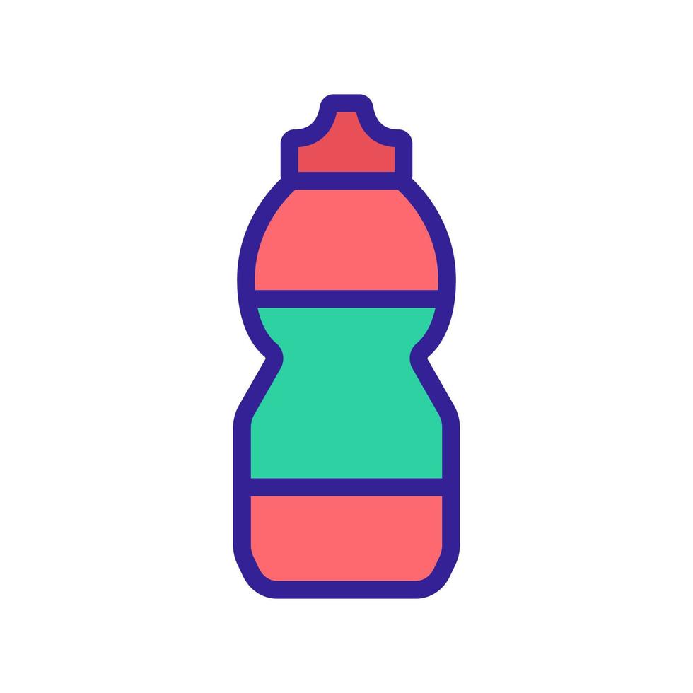 praktisk juice flaska ikon vektor disposition illustration